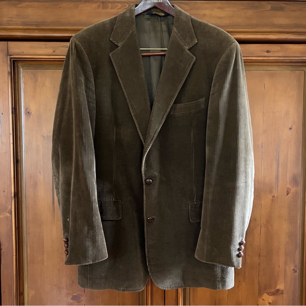 Brooks Brothers Dark Green Corduroy Jacket